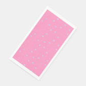 Serviette En Papier Laissez-le neiger rose flocon d'hiver (Coin)
