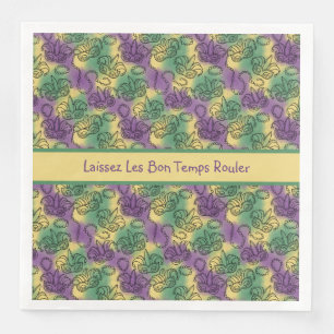 Serviette En Papier Laissez Les Bon Temps Rouler Mardi Gras