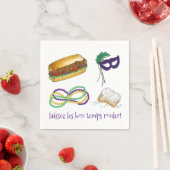 Serviette En Papier Laissez Les Bon Temps Rouler Mardi Gras NOLA (En situation)