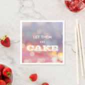 Serviette En Papier Laissez-Les Manger Du Gâteau (En situation)