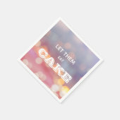 Serviette En Papier Laissez-Les Manger Du Gâteau (Coin)