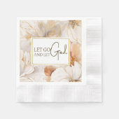 Serviette En Papier Laissons Dieu Citer l'inspiration chrétienne (Devant)