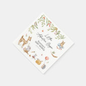 Serviette En Papier Laissons l'aventure commencer le Baby shower des b (Coin)