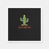 Serviette En Papier Laissons-nous la classe de Noël amusante (Devant)