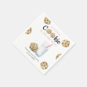 Serviette En Papier Lait et biscuits Baby shower fille (Coin)