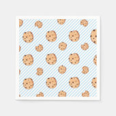 Serviette En Papier Lait et biscuits Bleu Plaque papier d'anniversaire (Devant)