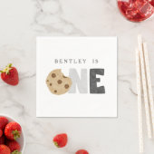 Serviette En Papier Lait et biscuits Premier anniversaire (En situation)