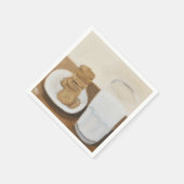 Serviette En Papier Lait et cookies (Coin)