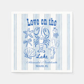 Serviette En Papier Lake Weekend Bachelorte Party (Devant)