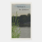 Serviette En Papier Lakefront Lake View Papier gris serviettes clients (Devant)
