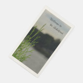 Serviette En Papier Lakefront Lake View Papier gris serviettes clients (Coin)