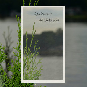 Serviette En Papier Lakefront Lake View Papier gris serviettes clients