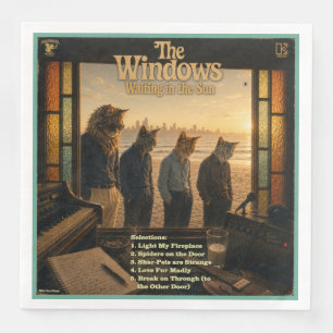 Serviette En Papier L'album Windows : une parodie