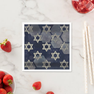 Serviette En Papier l'ambiance forte de Hanukkah de SlipperyJoe's étoi