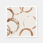 Serviette En Papier L'amour brasse du café Anneaux Papier serviettes (Devant)