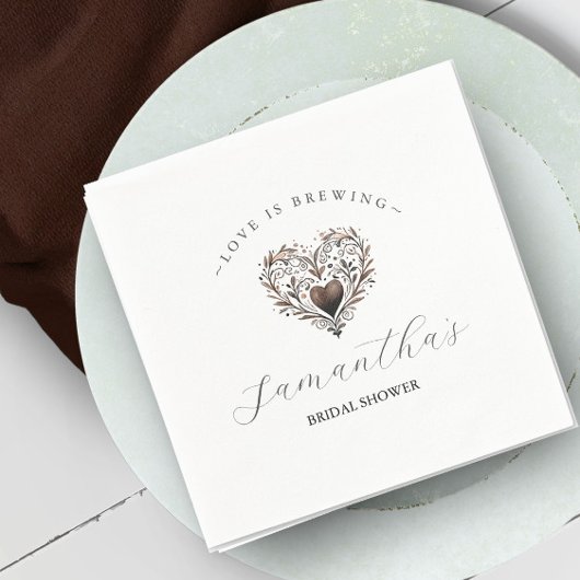 Serviette En Papier L'amour brasse la Fête des mariées