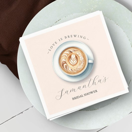 Serviette En Papier L'amour brasse la Fête des mariées