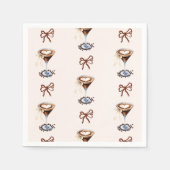 Serviette En Papier L'amour brasse l'Espresso Martini Bow (Devant)