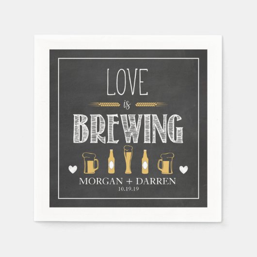 Serviette En Papier L'amour brasse Napkin (Devant)