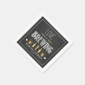 Serviette En Papier L'amour brasse Napkin (Coin)