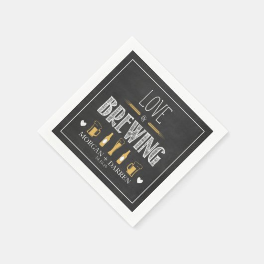 Serviette En Papier L'amour brasse Napkin (Coin)