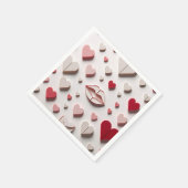 Serviette En Papier L'amour dans chaque bouchée (Coin)