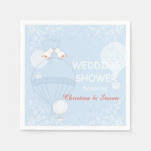 Serviette En Papier L'amour dans la Fête des mariées Air Baby Blue