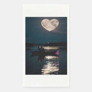 Serviette En Papier L'amour dans la lune
