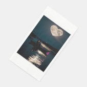Serviette En Papier L'amour dans la lune (Coin)