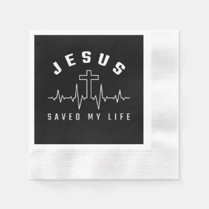Serviette En Papier L'Amour de Jésus Jésus a sauvé ma vie croisée