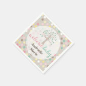 Serviette En Papier L'Amour Du Baby shower Sur Mesure Grandit Dans Not (Coin)