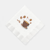 Serviette En Papier L'amour du café (Coin)