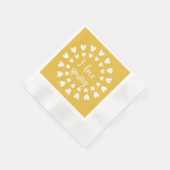 Serviette En Papier L'Amour du Printemps, Petits Coeurs (Coin)