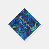 Serviette En Papier L'amour est bleu (Coin)