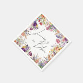 Serviette En Papier L'Amour Est Dans La Fête des mariées De Printemps  (Coin)