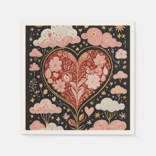 Serviette En Papier L'amour est dans l'air