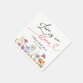 Serviette En Papier L'Amour Est Dans Le Fleur sauvage Fête des mariées (Coin)