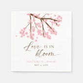 Serviette En Papier L'amour est dans le Mariage Bloom Cherry Blossoms (Devant)