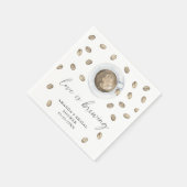 Serviette En Papier L'amour est en train de brasser Café nuptiale douc (Coin)