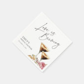 Serviette En Papier L'amour est en train de préparer un élégant napkin (Coin)