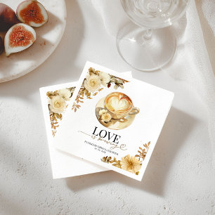 Serviette En Papier L'amour est en train de se préparer Fête de douche