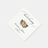 Serviette En Papier L'amour est en train de se préparer Squelette Main (Coin)