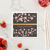 Serviette En Papier L'amour est florissant Cherry Blossom Papier (En situation)