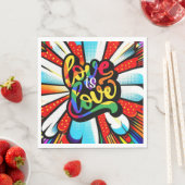 Serviette En Papier L'amour est l'amour (En situation)