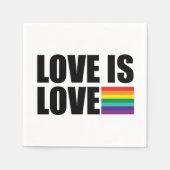 Serviette En Papier L'amour est l'amour (Devant)