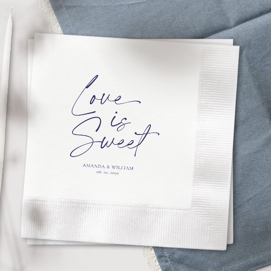 Serviette En Papier L'amour est Mariage doux Napkin