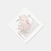 Serviette En Papier L'amour est patient - serviettes Mariages avec écr (Coin)