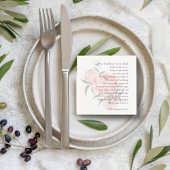 Serviette En Papier L'amour est patient - serviettes Mariages avec écr