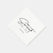 Serviette En Papier L'amour est sucré S'il vous plaît prendre une fête (Coin)