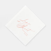 Serviette En Papier L'amour est une serviette sucrée - Mariage élégant (Coin)